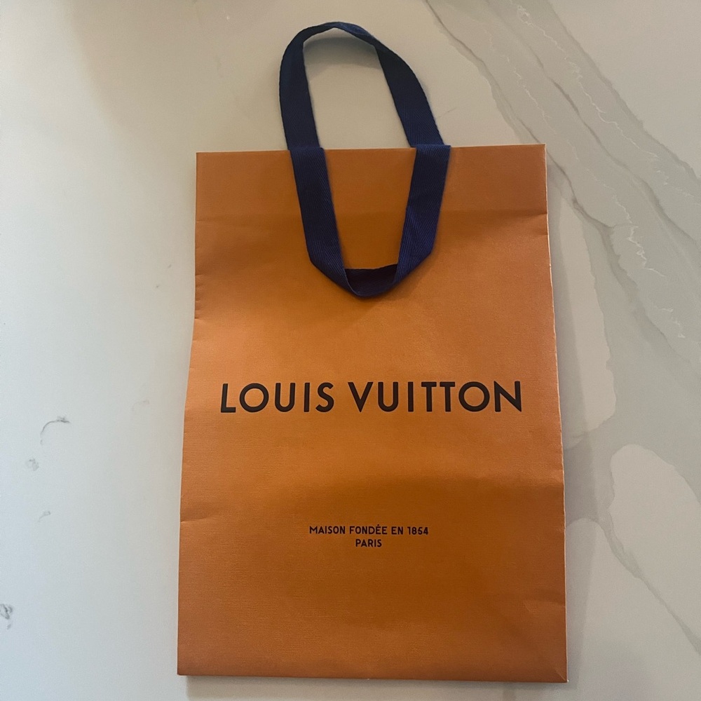 Louis Vuitton Orange Shopping Bag